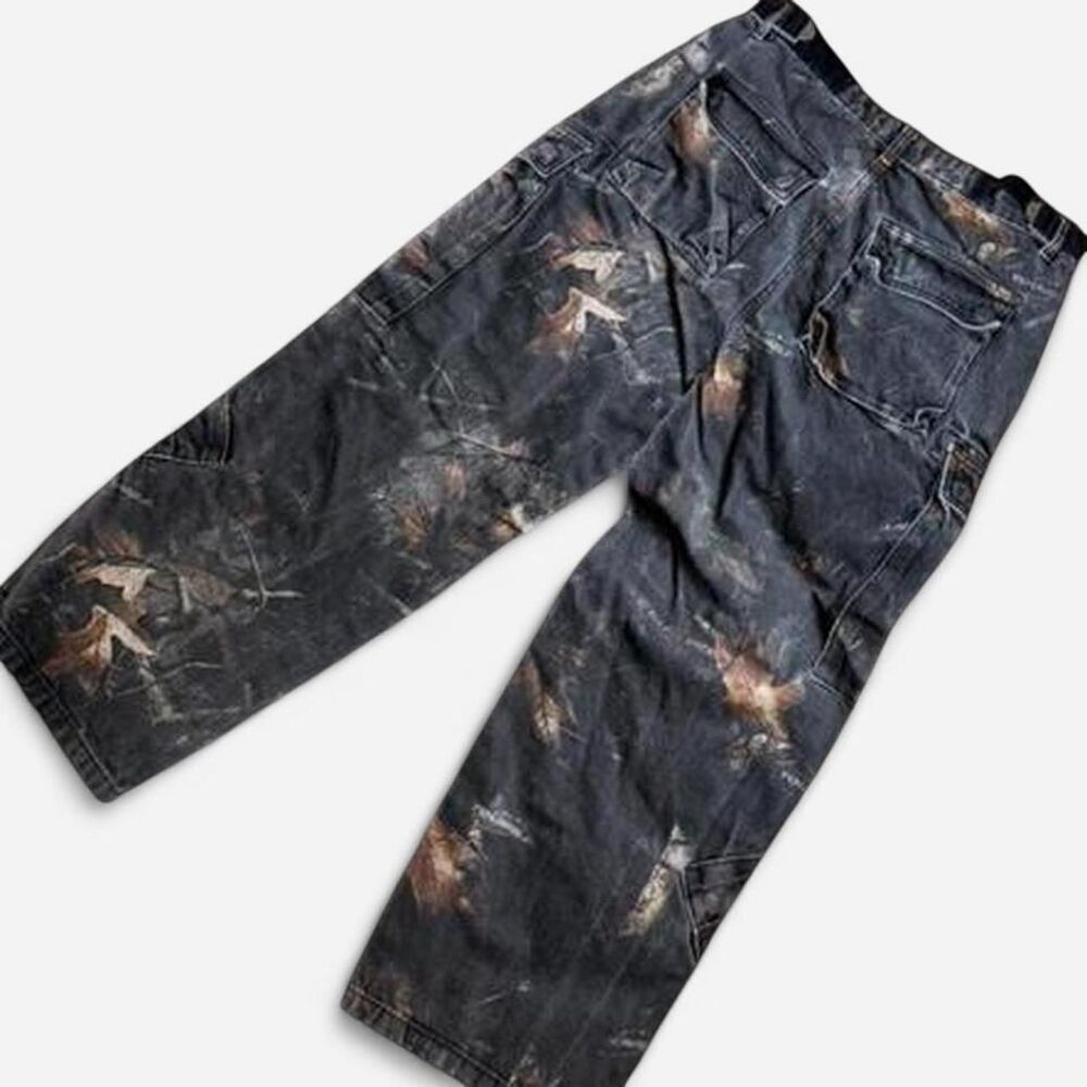 Youngla Men's Black and Brown Jeans - Picture 5 of 7